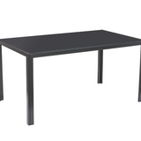 ✨ NordicGlow™ 6-Seater Glass Dining Set – PU Leather Chairs & Sleek Black Table | Modern Kitchen & Dining Elegance