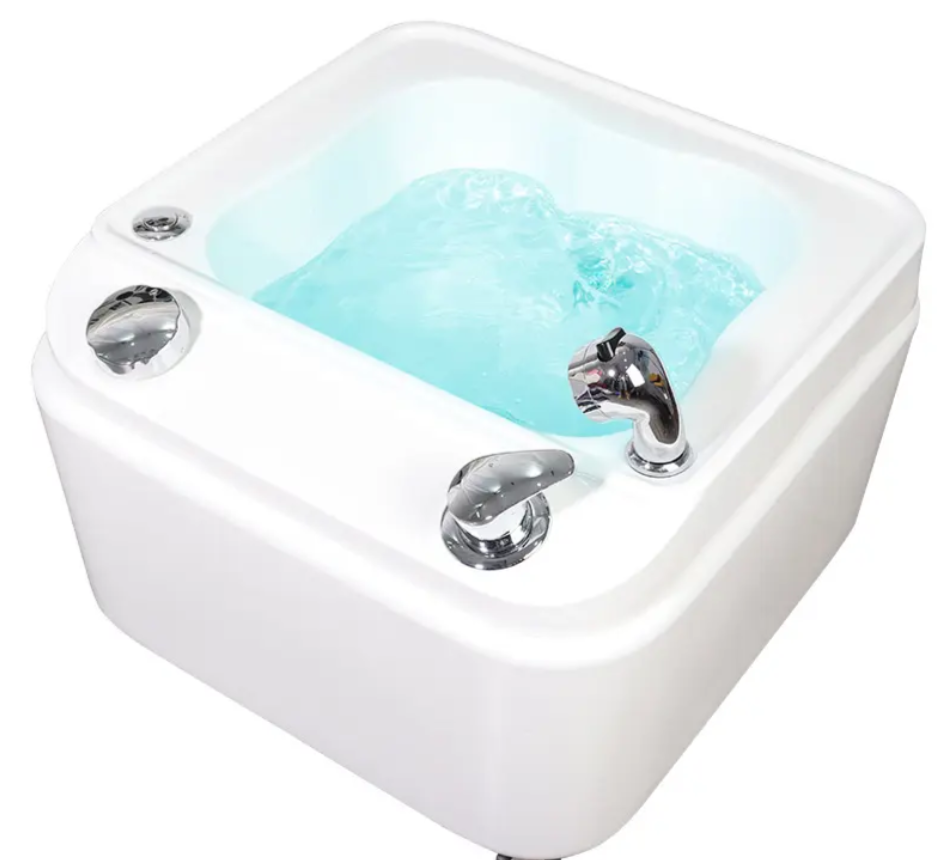 Movable Foot Spa Pedicure Bowl with Jet & LED Lights V17