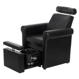 VivaLux™ Modern Pedicure Spa Chair – Sleek Reclining Footsie Bath Sofa for Nail Salons