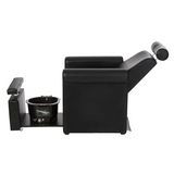 VivaLux™ Modern Pedicure Spa Chair – Sleek Reclining Footsie Bath Sofa for Nail Salons
