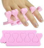 Separadores de uñas profesionales de esponja de espuma suave